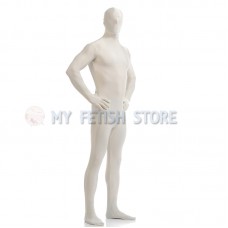 Full Body Beige Lycra Spandex Bodysuit Solid Color Zentai  suit Halloween Fancy Dress Costume 